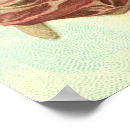 ヴィンテージクリスマスビクトリアン、エンジェルとベビーイエス ポスター (角)