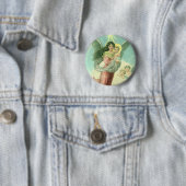 ヴィンテージクリスマスビクトリアン、エンジェルとベビーイエス 缶バッジ (インサイチュ)