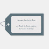 ヴィンテージクリスマスビクトリアン、エンジェルと音楽ハープ ギフトタグ (裏面横)