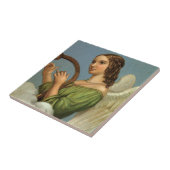 ヴィンテージクリスマスビクトリアン、エンジェルと音楽ハープ タイル (側面)