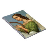 ヴィンテージクリスマスビクトリアン、エンジェルと音楽ハープ ノートブック (右側)