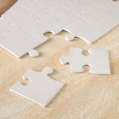 ヴィンテージクリスマスビクトリアン、エンジェルwフローラリース ジグソーパズル (側面)