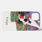 ヴィンテージクリスマスビクトリアン、カップルがパーティーへ Case-Mate iPhoneケース (裏面 (横))