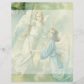 ヴィンテージクリスマスビクトリアン、ベル付き天使 (正面)