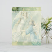 ヴィンテージクリスマスビクトリアン、ベル付き天使 (スタンド正面)