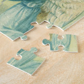 ヴィンテージクリスマスビクトリアン、ベル付き天使 ジグソーパズル (側面)