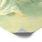 ヴィンテージクリスマスビクトリアン、ベル付き天使 ポスター (角)