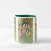 ヴィンテージクリスマスビクトリアン、天使とケルブ マグカップ (中央)