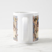 ヴィンテージクリスマスビクトリアン、天使と金ゴールドベル ジャンボコーヒーマグカップ (裏面)