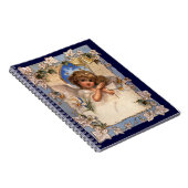 ヴィンテージクリスマスビクトリアン、天使と金ゴールドベル ノートブック (右側)