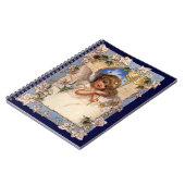 ヴィンテージクリスマスビクトリアン、天使と金ゴールドベル ノートブック (左側)