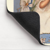 ヴィンテージクリスマスビクトリアン、天使と金ゴールドベル マウスパッド (コーナー)