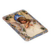 ヴィンテージクリスマスビクトリアン、天使と金ゴールドベル マグネット (右側)