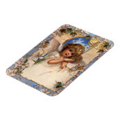 ヴィンテージクリスマスビクトリアン、天使と金ゴールドベル マグネット (左側)