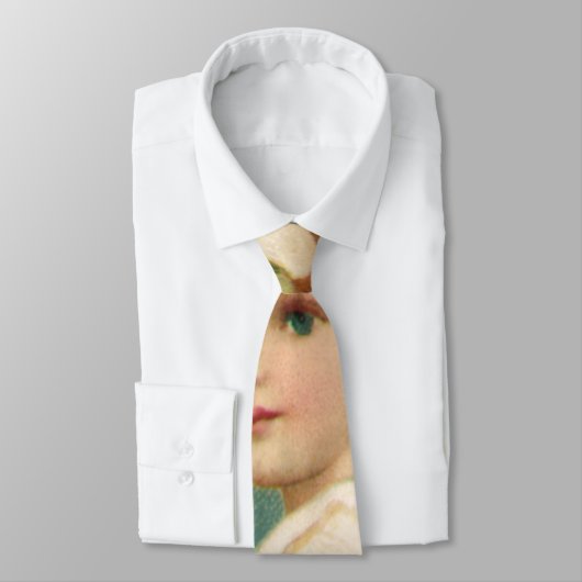 ヴィンテージクリスマスビクトリアン、天使と金ゴールド星 ネクタイ (タイ)