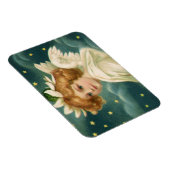 ヴィンテージクリスマスビクトリアン、天使と金ゴールド星 マグネット (右側)