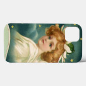 ヴィンテージクリスマスビクトリアン、天使と金ゴールド星 Case-Mate iPhoneケース (裏面 (横))