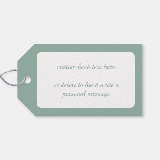 ヴィンテージクリスマスビクトリアン、天使の雲 ギフトタグ (裏面横)