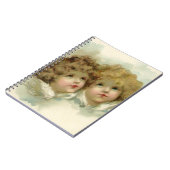 ヴィンテージクリスマスビクトリアン、天使の雲 ノートブック (左側)