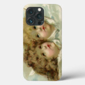 ヴィンテージクリスマスビクトリアン、天使の雲 Case-Mate iPhoneケース (裏面)