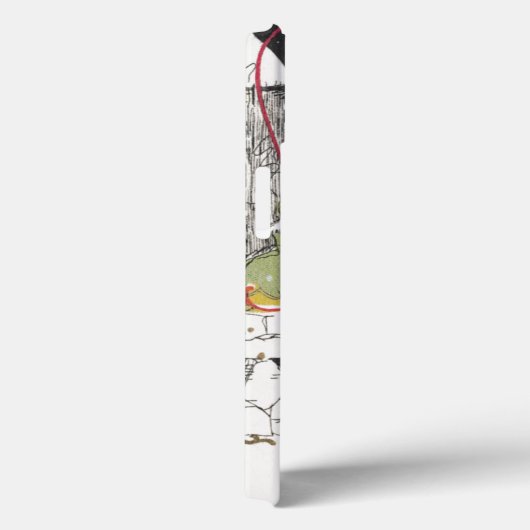 ヴィンテージクリスマスビクトリアン、教会の人々 Case-Mate iPhoneケース (裏面 / 右)