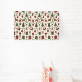 ヴィンテージクリスマスビニールバナー 横断幕 (インサイチュ)