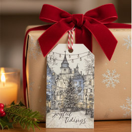 ヴィンテージクリスマスビレッジギフトタグ コジークリスマス ギフトタグ