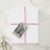 ヴィンテージクリスマスビレッジギフトタグ　コージークリスマス ギフトタグ (より糸付き)