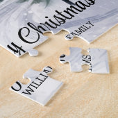 ヴィンテージクリスマスビレッジシーン ジグソーパズル (側面)