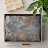 ヴィンテージクリスマスビレッジデコページの可愛いマウス 薄葉紙 (ギフト)