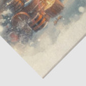 ヴィンテージクリスマスビレッジデコページの可愛いマウス 薄葉紙 (詳細)