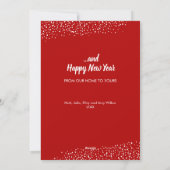 ヴィンテージクリスマスビレッジフラット シーズンカード (裏面)