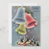 ヴィンテージクリスマスビレッジベルズスノーフレーク シーズンカード (正面)