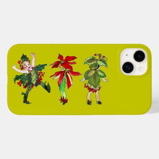 ヴィンテージクリスマスピクシー Case-Mate iPhoneケース (裏面 (横))