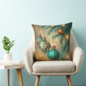 ヴィンテージクリスマスピロー – レトロホリデーデザイン クッション (椅子)