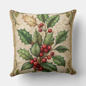 ヴィンテージクリスマスピロー – レトロホリデーデザイン クッション (裏面)