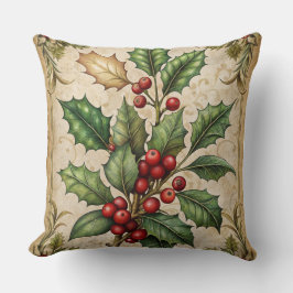 ヴィンテージクリスマスピロー – レトロホリデーデザイン クッション