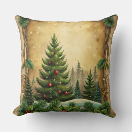 ヴィンテージクリスマスピロー – レトロホリデーデザイン クッション