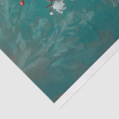 ヴィンテージクリスマスピンクプードルポートレートデコページ 薄葉紙 (詳細)