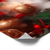 ヴィンテージクリスマスピンナップサンタクロースレディ ポスター (角)