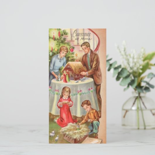 ヴィンテージクリスマスファミリーアットホーム シーズンカード (スタンド正面)
