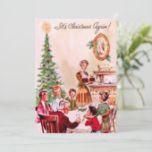 ヴィンテージクリスマスファミリーディナー シーズンカード (スタンド正面)