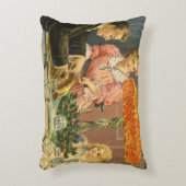 ヴィンテージクリスマスファミリービクトリアンディナー アクセントクッション (正面(垂直))