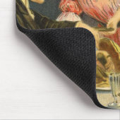 ヴィンテージクリスマスファミリービクトリアンディナー マウスパッド (コーナー)