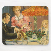 ヴィンテージクリスマスファミリービクトリアンディナー マウスパッド (正面)