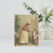 ヴィンテージクリスマスファミリー シーズンポストカード (スタンド正面)