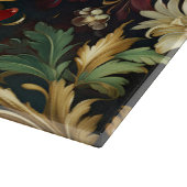 ヴィンテージクリスマスファンタジーフローラルパターン カッティングボード (角)