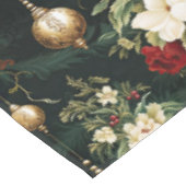 ヴィンテージクリスマスファンタジーフローラルパターン テーブルクロス (アングル)
