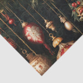 ヴィンテージクリスマスファンタジーフローラルパターン 薄葉紙 (詳細)