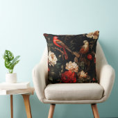 ヴィンテージクリスマスファンタジーフローラ鳥パターン クッション (椅子)